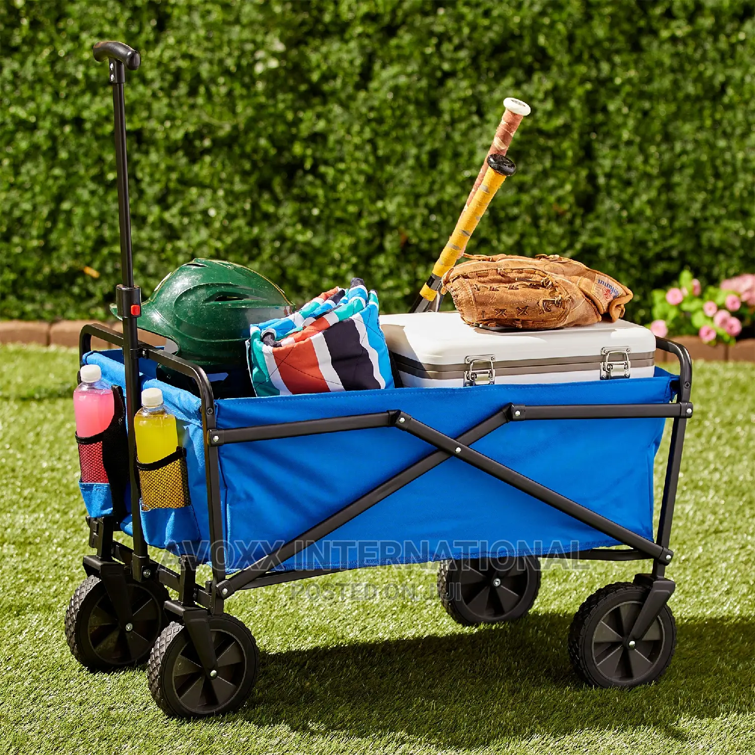Seina Heapvy Duty Steel Collapsible Folding Cart Wagon