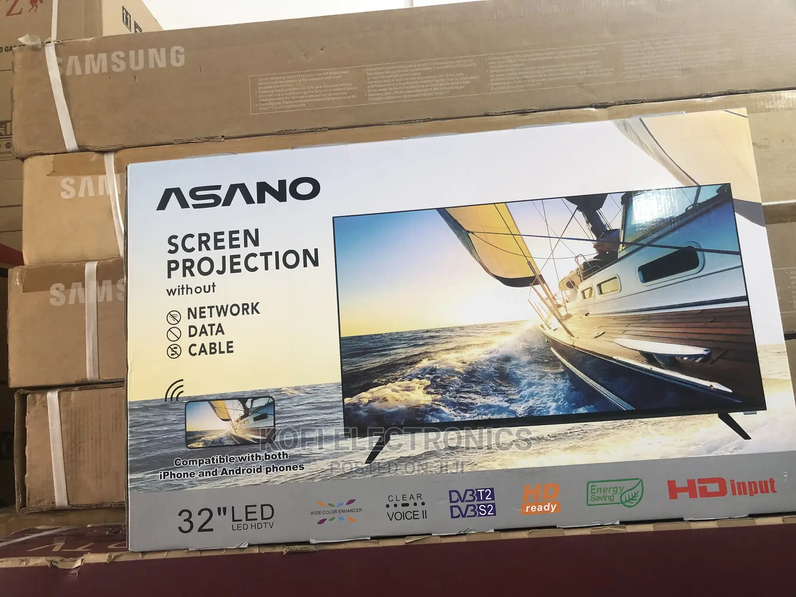 Durable Miracast Asano 32inches Satellite Tv
