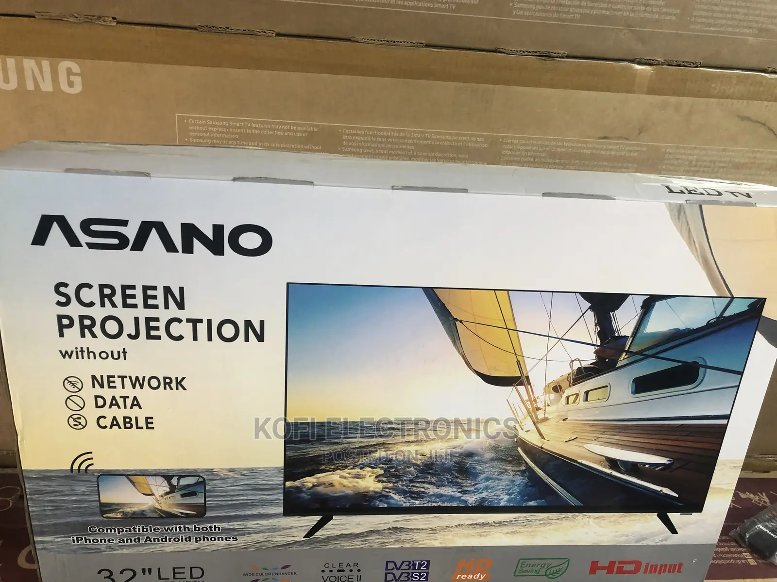 Durable Miracast Asano 32inches Satellite Tv