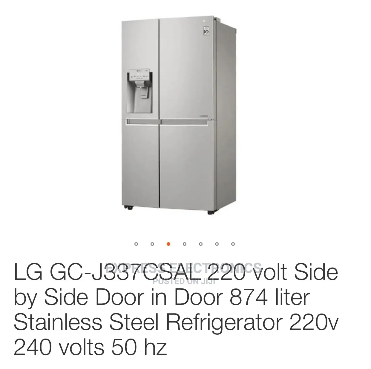 LG GC-J337CSAL 220v Door Ndoor Stainless Steel Refrigerator