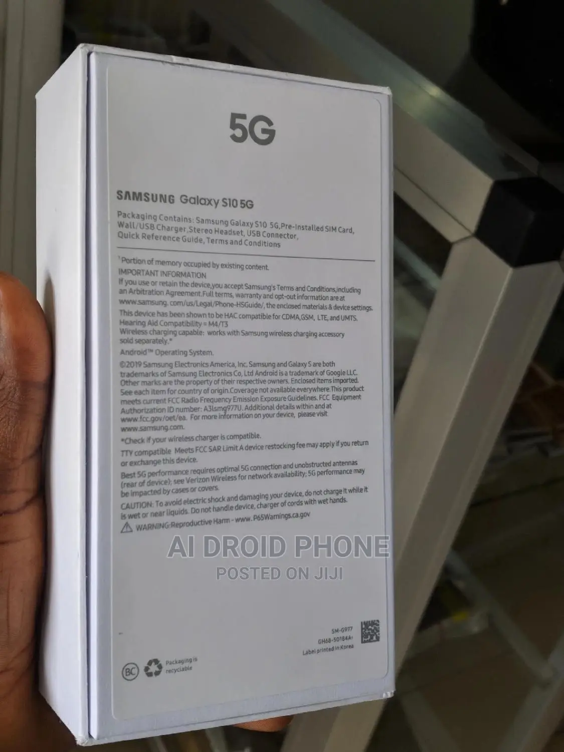 New Samsung Galaxy S10 5G 256 GB Silver