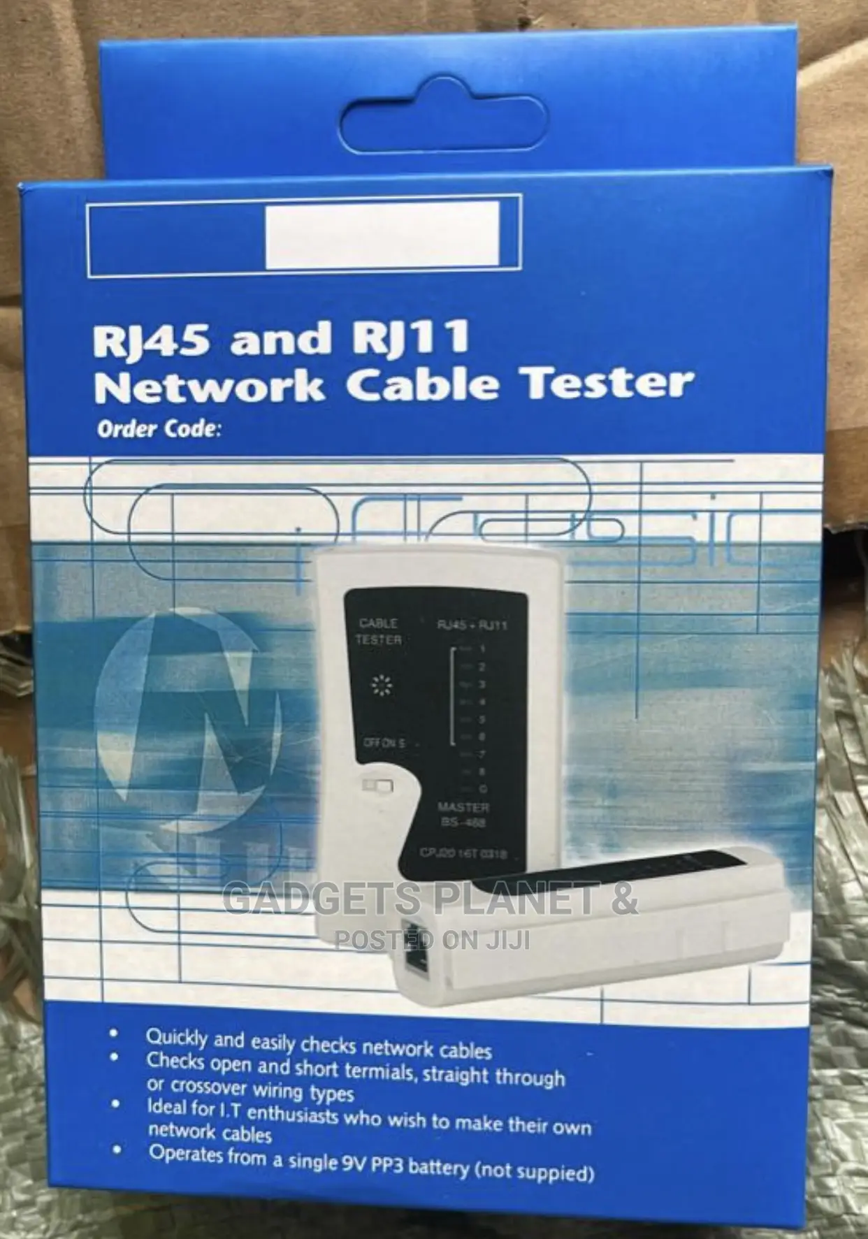 RJ45 and RJ11 Network Cable Tester