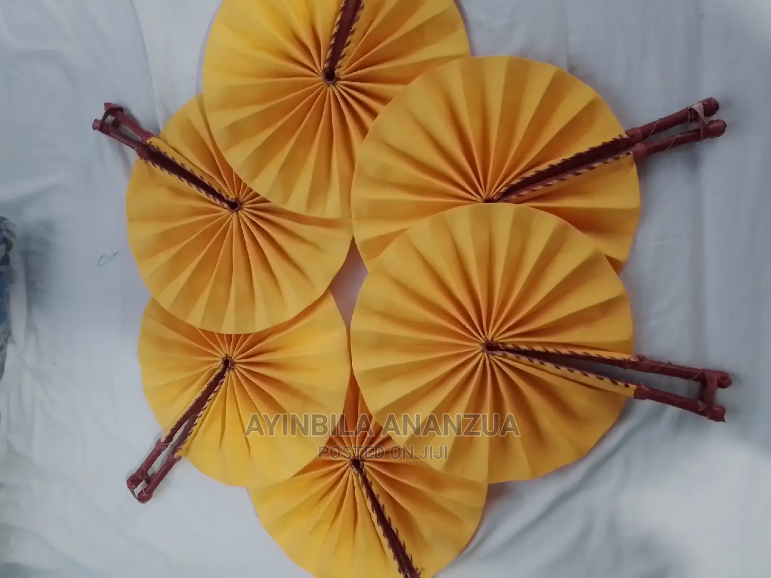 African Print Fabric Hand Fans