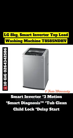 T8585NDHV 8kg, Smart Inverter Top Load Washing Machine