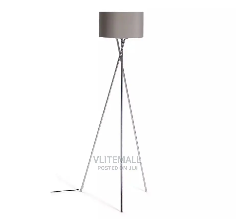 Habitat Tripod Floor Lamp - Grey and Chrome
