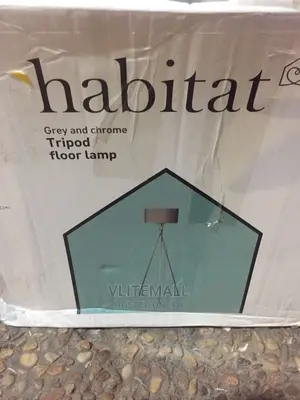 Habitat Tripod Floor Lamp - Grey and Chrome