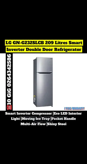 LG GN-G382SLCB 209L Top Freezer With Inverterlinearcompresso
