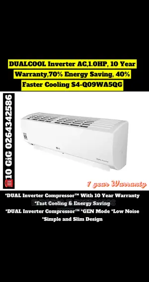 Best Quality LG Dualcool Inverter AC 2.5HP (S4-Q24k2rtd)