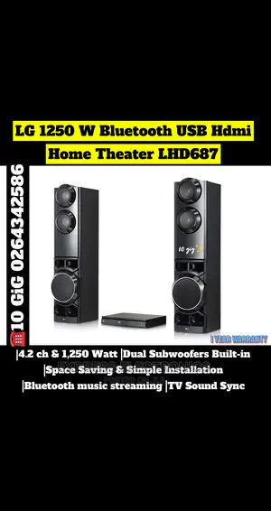 LG LHD687B DVD Home Theatre System 1250W – 4.2 Channel
