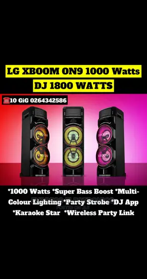 LG XBOOM ON9 the All-In-One for Party Sound Super Bass Boost