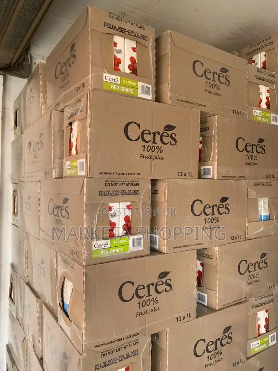 Ceres Red Grapes 1l X12 Min 50 Boxes