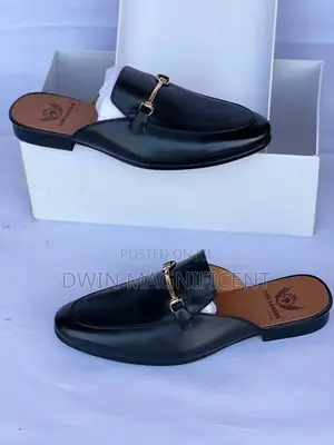 Black Brown Half Shoe