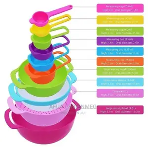 10pis Mixing Bowl With Measuring Cups