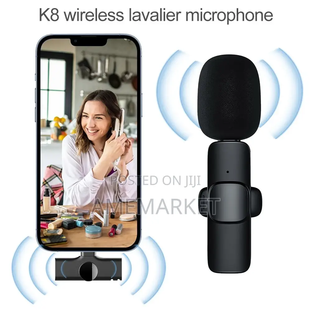 iPhone Wireless Lavalier Microphone Audio Video Recording