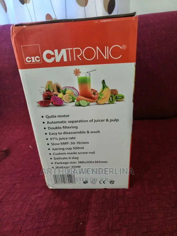 Cntronic Slow Juicer/ Juice Extractor