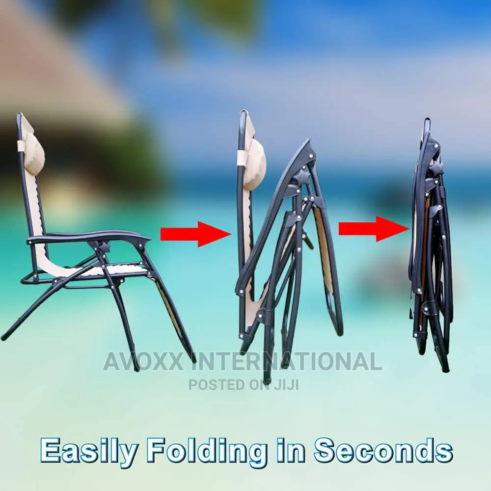 WEGO Gravity Chair, Lawn Chair Folding Recliner Lounge Chair