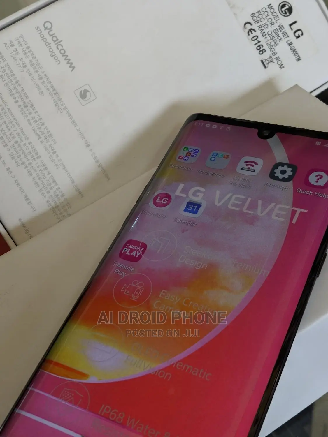 New LG Velvet 128 GB