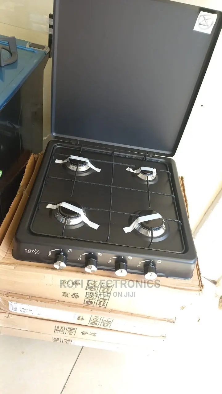 Gozo Table Top Gas Cooker - 4 Burner Black
