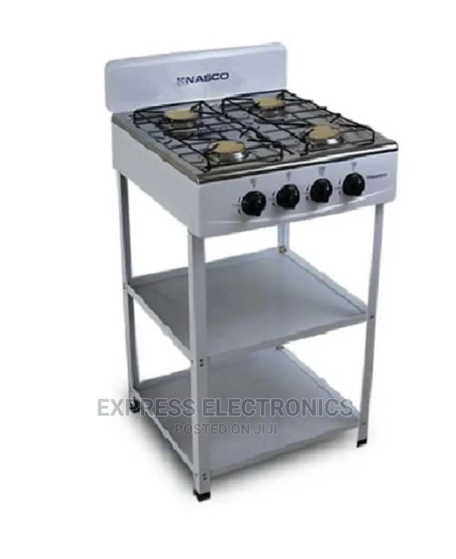 Nasco NASGS-K4BSS-S 4burner Gas Stove With Stand +Bluetooth