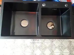 Armless Kitchen Sink Cabinet Double Bowl