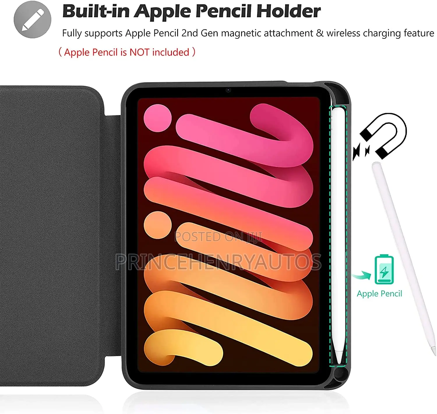 Procase New iPad Mini 6 Case With Pencil Holder