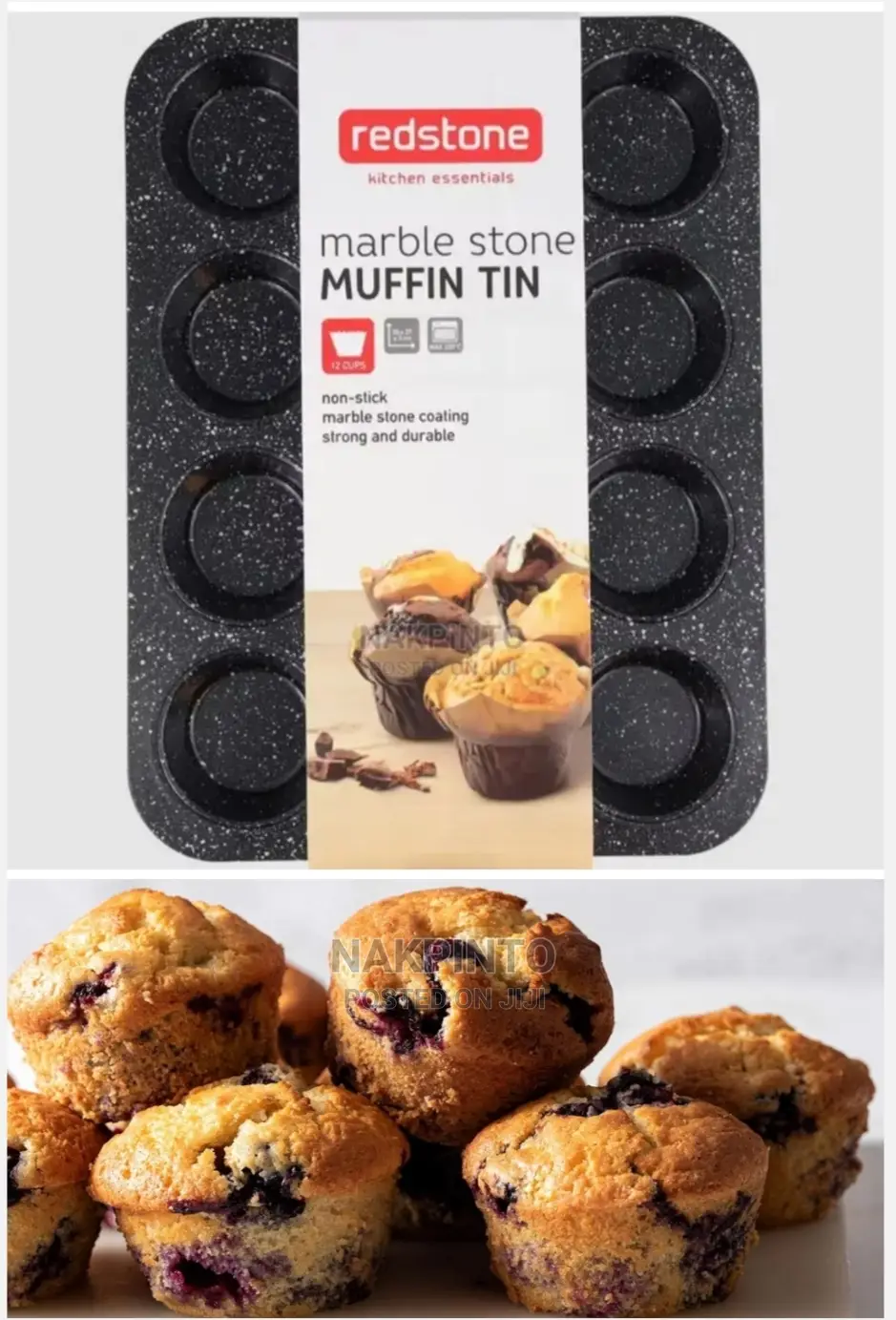 Marble Stone Muffin Pan ( Cupcake Tin )