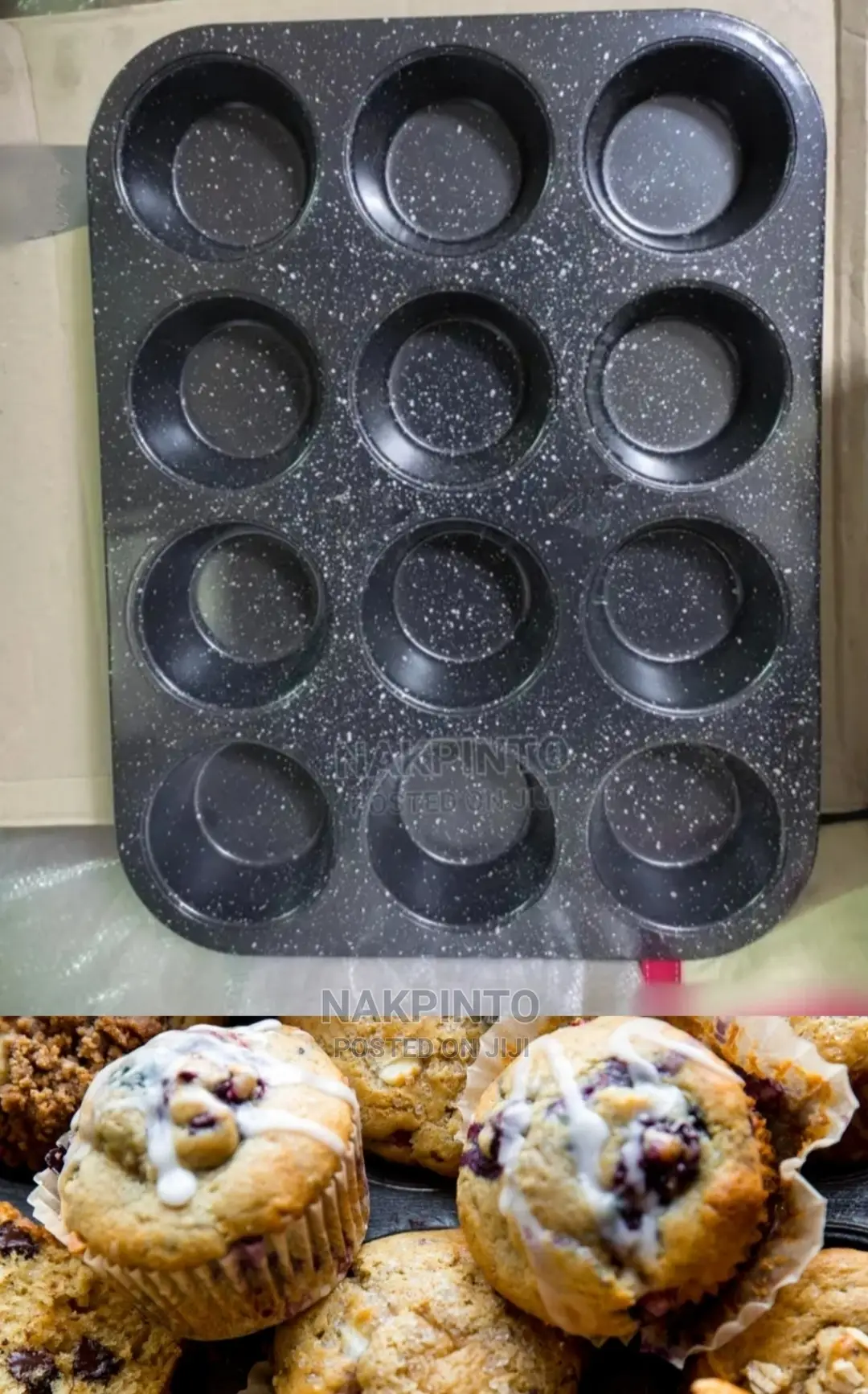 Marble Stone Muffin Pan ( Cupcake Tin )