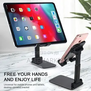 Adjustable Desktop Tablet and Phone Holder Foldable