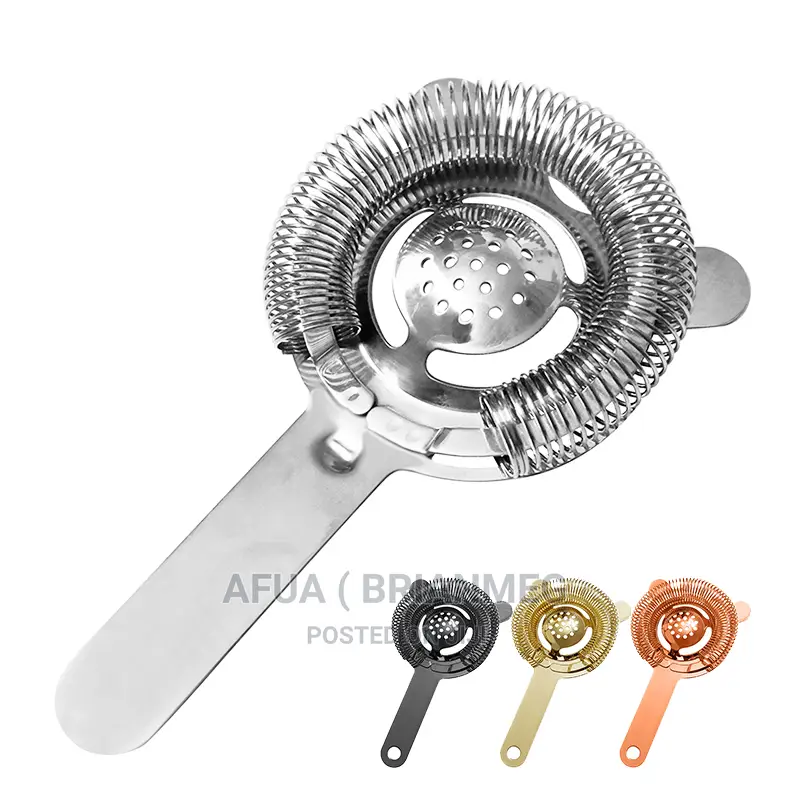 Hawthrone Copper Strainer With Bar Handle(Bar Strainer)