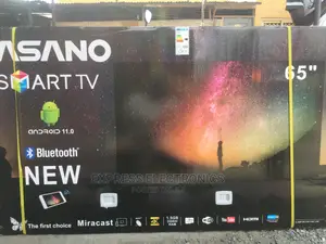 Asano Tv- Android Smart 65”+Bluetooth UHD+Dstv/Tv Guard