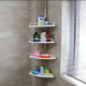 Long Bathroom Corner Shelf Shower Shelves Rack Organiser