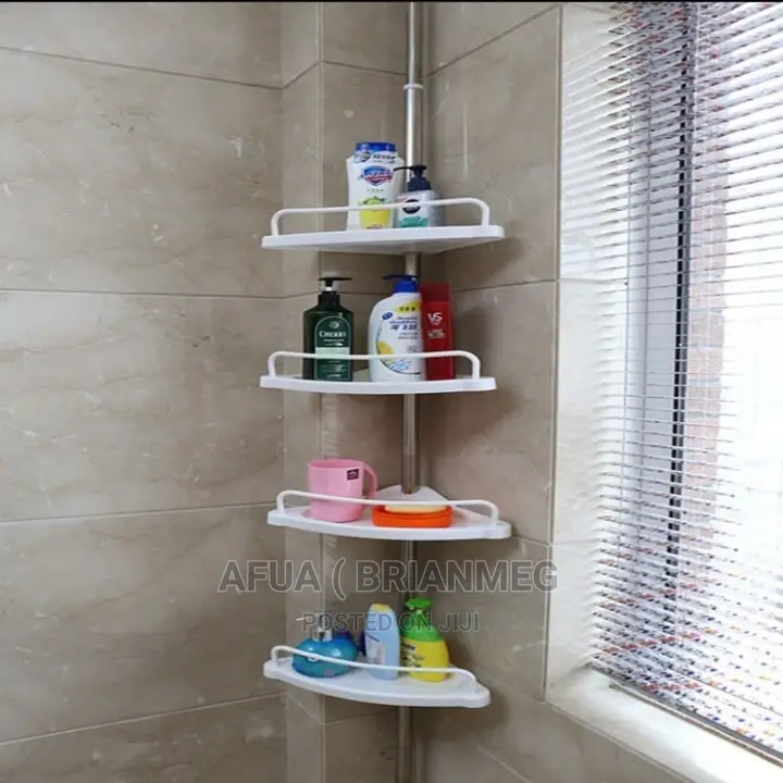 Long Bathroom Corner Shelf Shower Shelves Rack Organiser