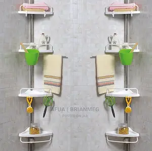Long Bathroom Corner Shelf Shower Shelves Rack Organiser
