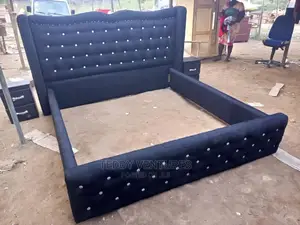 Quality Queen Size Stuffed Bed Frame(Payment After Delivery)