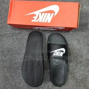Original Nike Slides Black and White