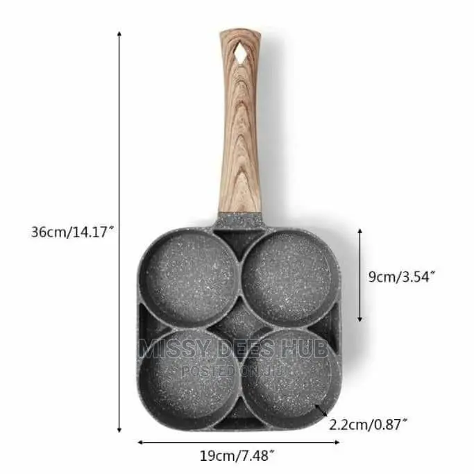 4 Hole Non-Stick Frying Pan