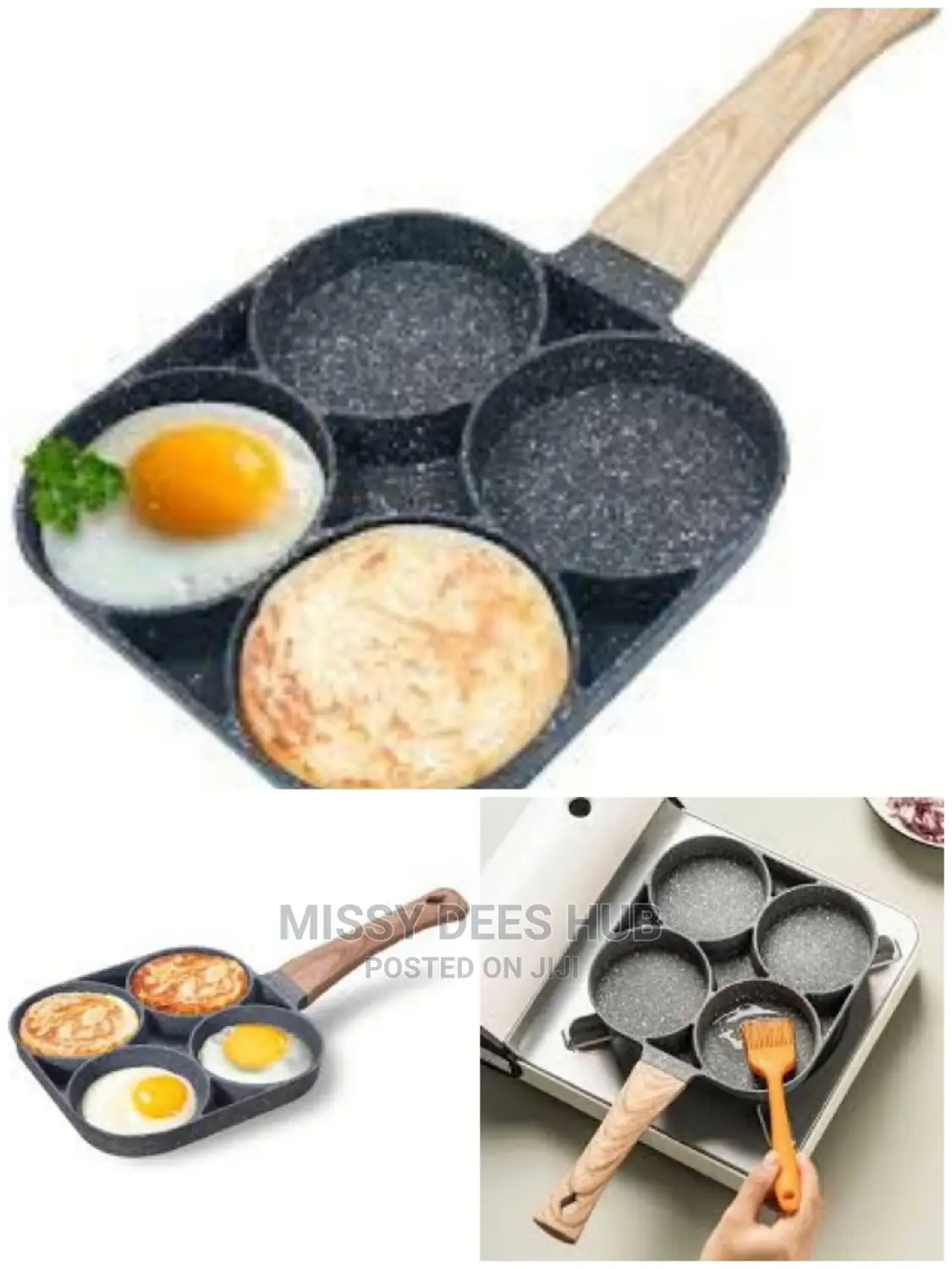 4 Hole Non-Stick Frying Pan