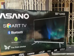 New Type Asano 50smart + Bluetooth Android Uhd + Free DSTV