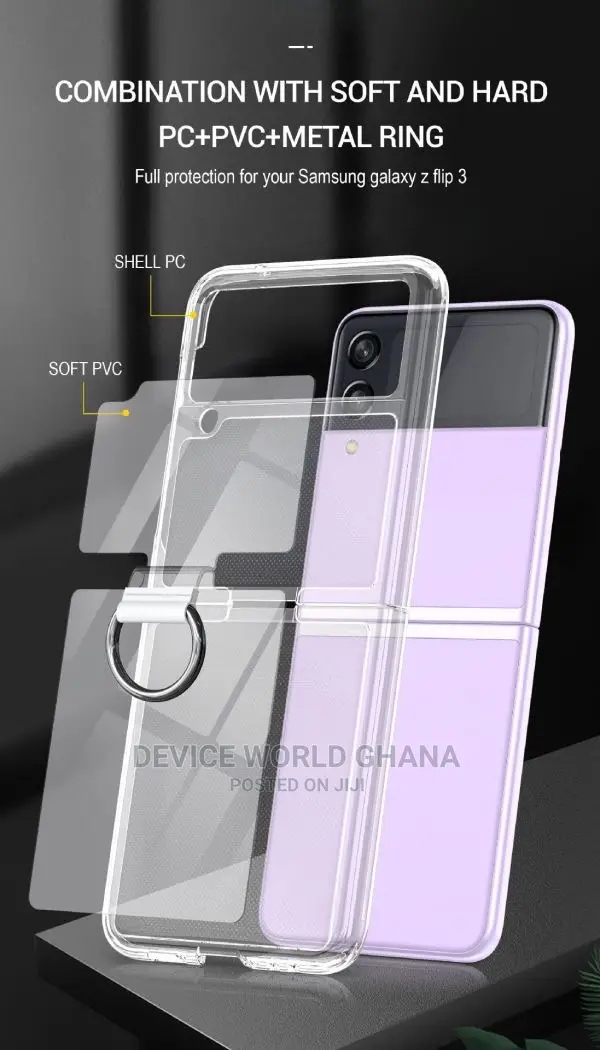 Cess Trans Transparent Frosted Case for Samsung Z Flip 6, 5, 4 ,3