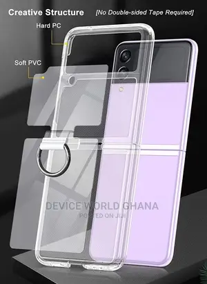 Cess Trans Transparent Frosted Case for Samsung Z Flip 6, 5, 4 ,3