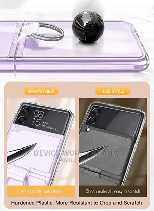 Cess Trans Transparent Frosted Case for Samsung Z Flip 6, 5, 4 ,3