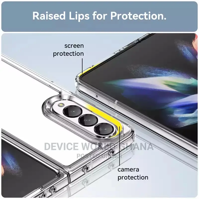 Transparent Hybrid Case for Samsung Z Fold 6,5 ,4,3