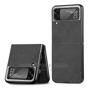 Carbon Fiber Pattern Case for Samsung Z Flip7, 6 5 4 3 2