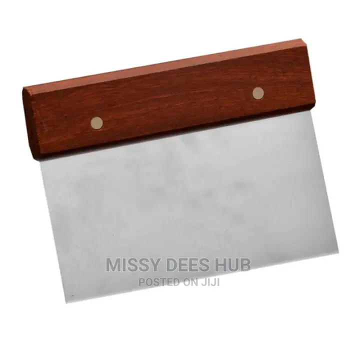 Dough Cutter Scraper Stainless Steel With Wooden Handle