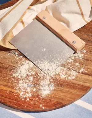 Dough Cutter Scraper Stainless Steel With Wooden Handle