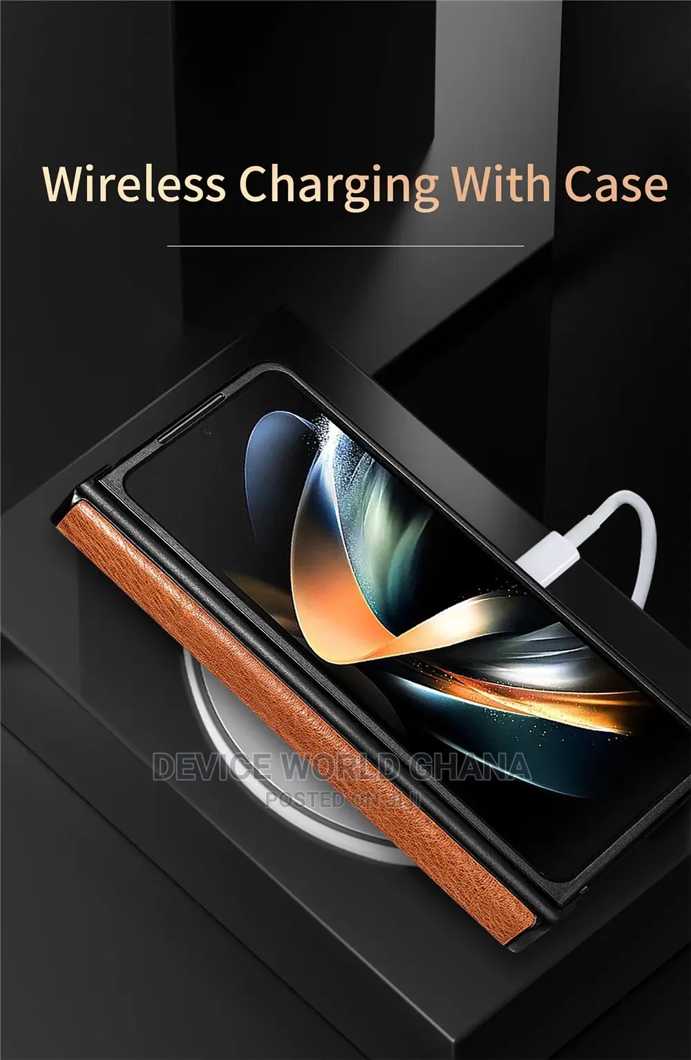 Pinnacle Caseneo Leather Case for Samsung Z Fold4 and Fold3