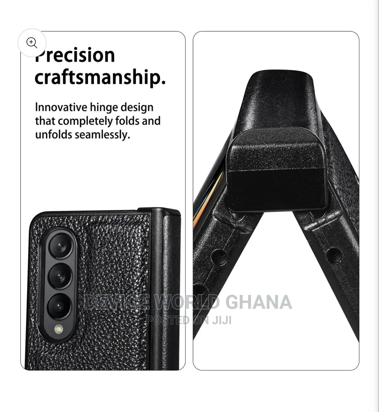 Pinnacle Caseneo Leather Case for Samsung Z Fold4 and Fold3
