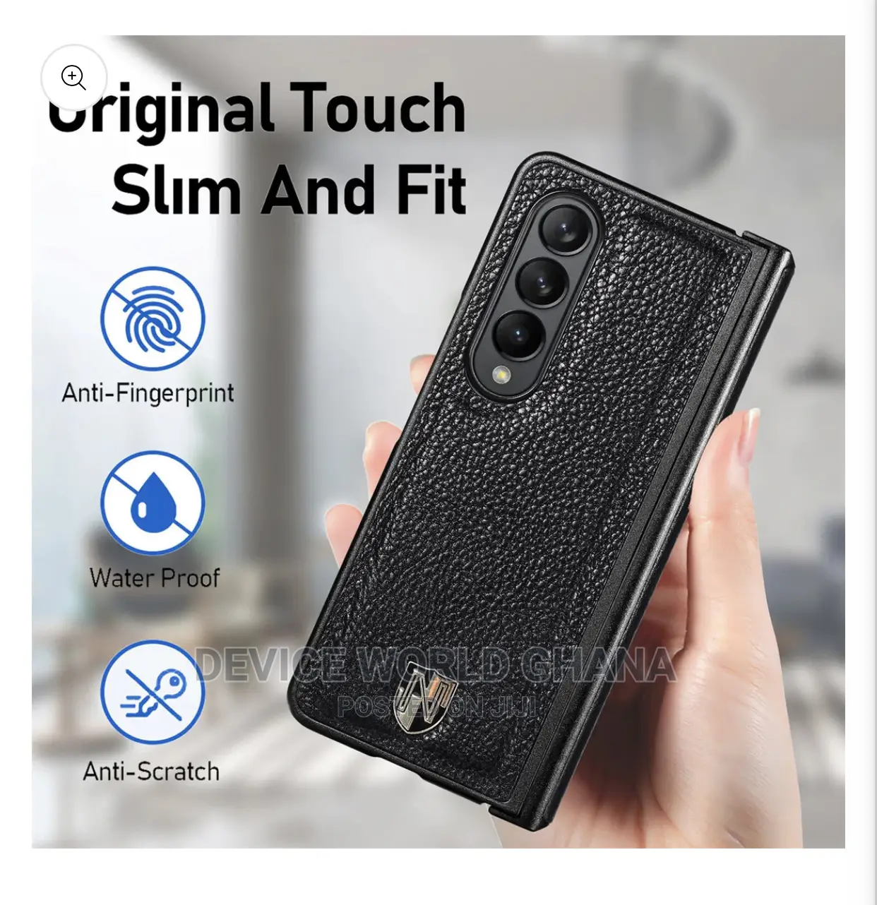 Pinnacle Caseneo Leather Case for Samsung Z Fold4 and Fold3