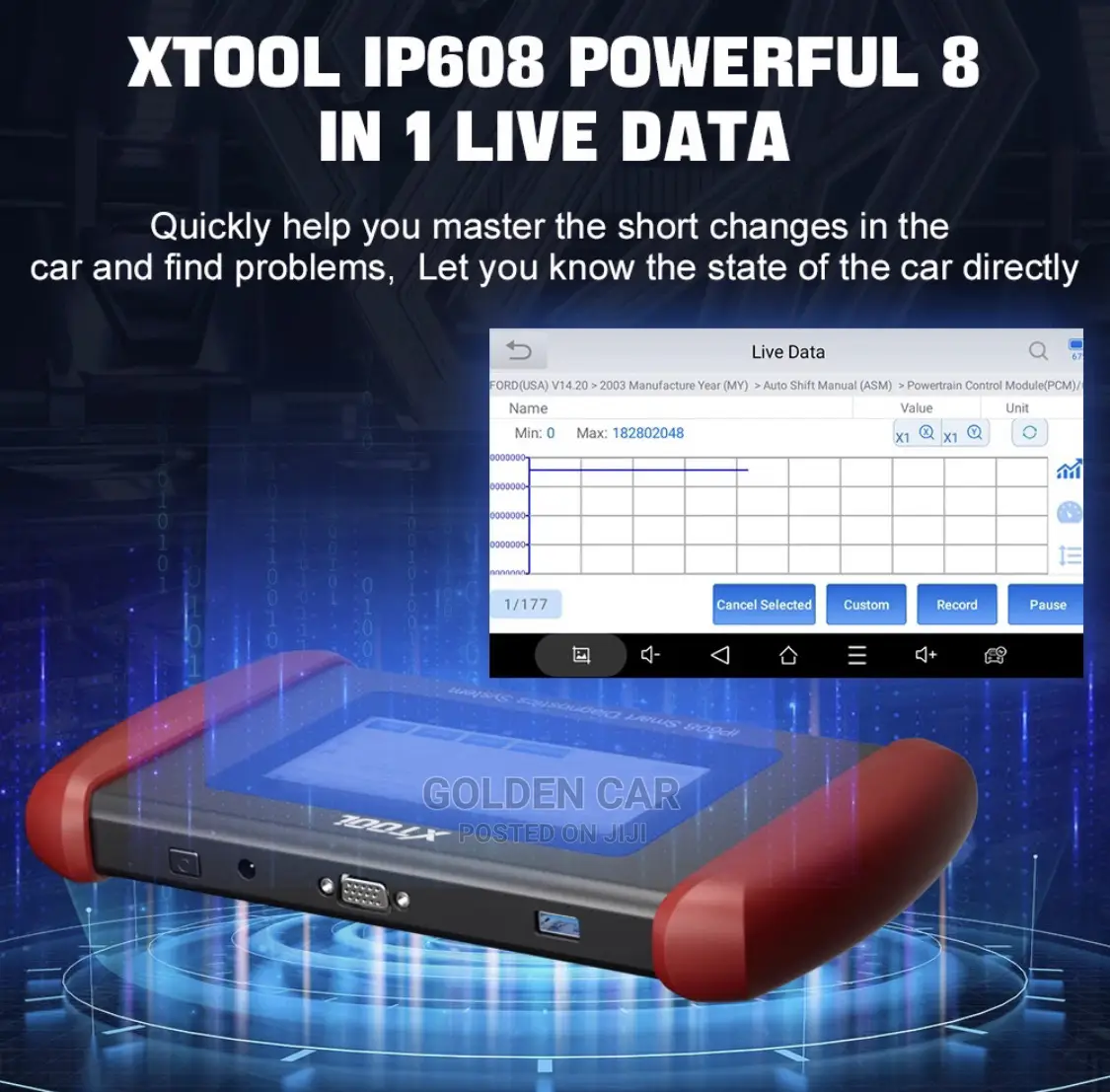 Xtool Ip608 Obd2 Car Diagnostic Scanner