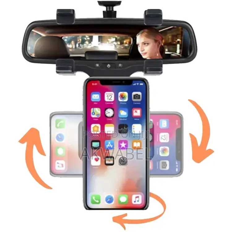 360 Degree Swivel Rear View Phone Holder